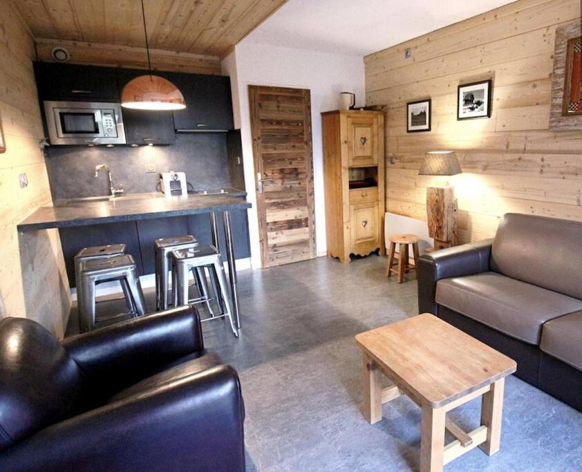 Studio Avec Coin Montagne Au Pied Des Pistes Megève Esterno foto
